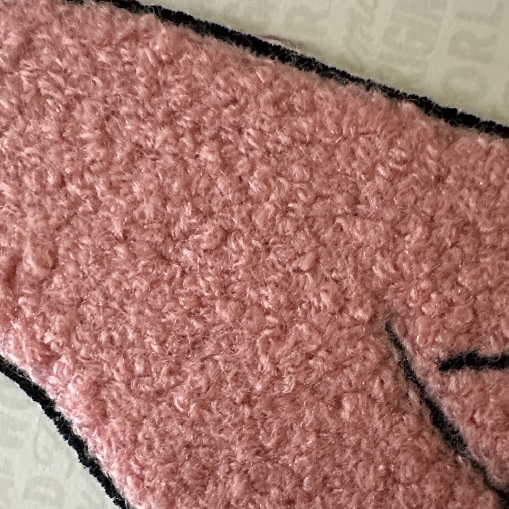 Pink Hand Embroidered Patch - Picture 3 of 3